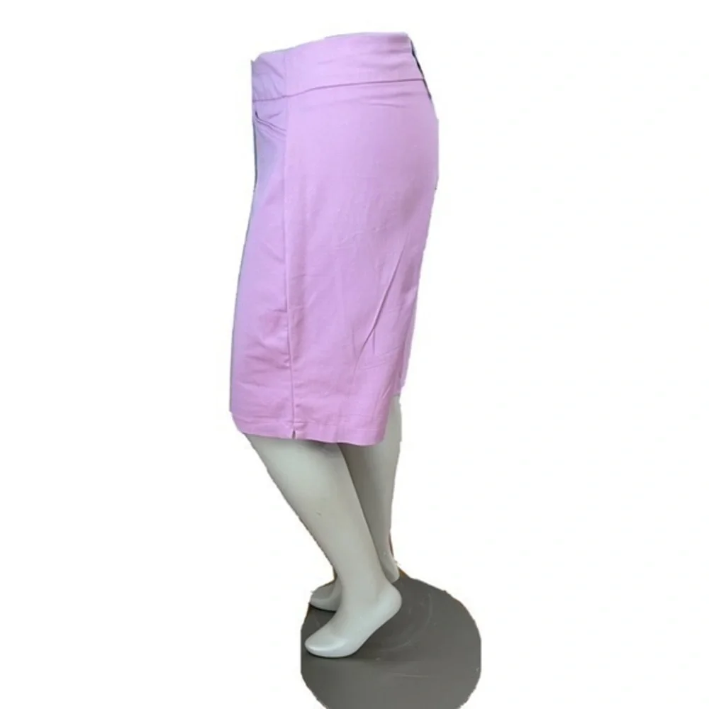 NWT Croft & Barrow Bermuda Shorts Effortless Stretch 24W Lilac Waistband Midrise